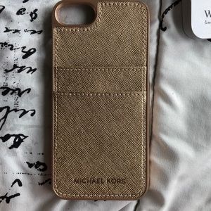 Brand New Michael Kors Gold iPhone Case